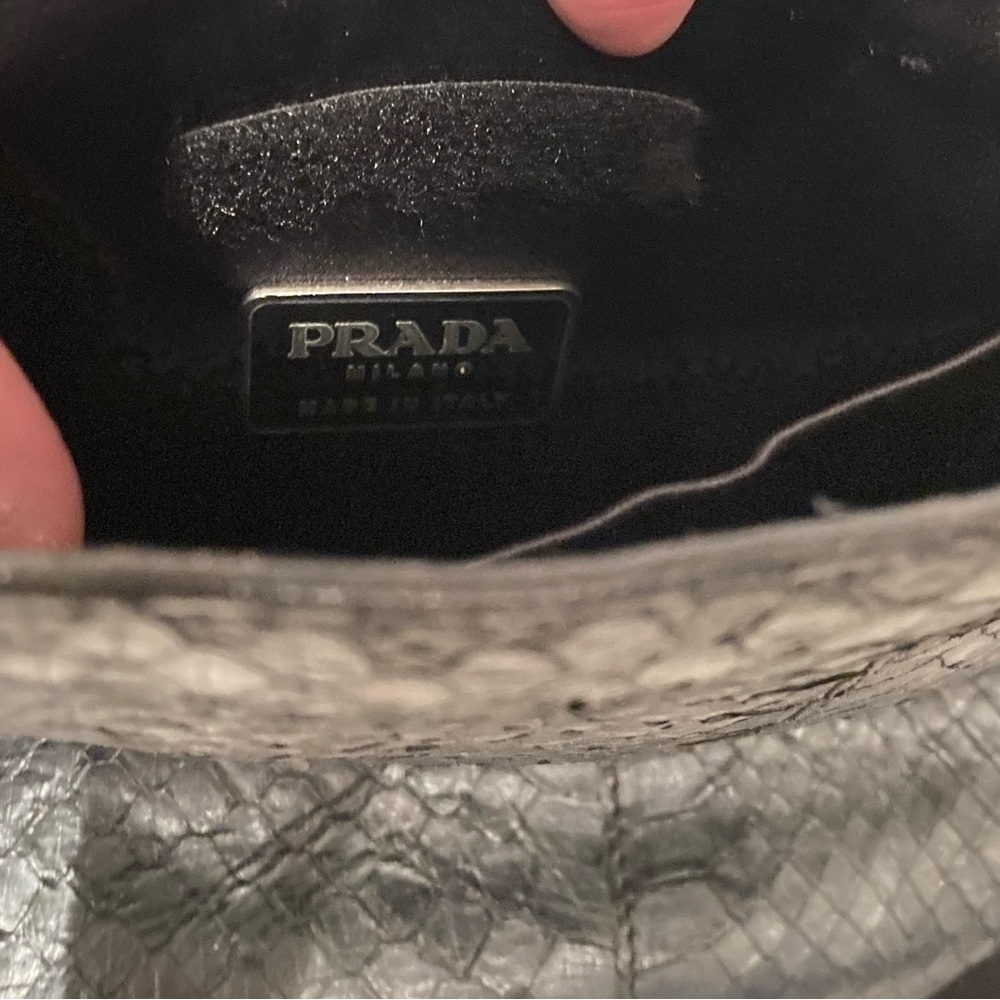Prada Black Python Mini Tote - Picture 9 of 16
